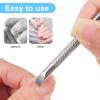 2PCS Pre Treatment Cuticle Pusher Dual Ended Cuticle Remover Stainless Steel Nail Dirt Cleaner Tool For Women Salon Home Fingernails Toenails Manicure Pedicure Nail Art Care Tools view 4