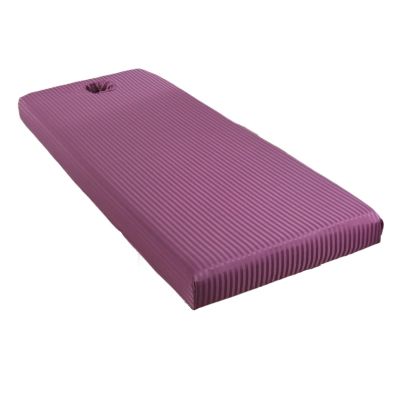 DjxAzthuria Stretch Striped Massage Table Bed Fitted Sheet Elastic Full Cover Rubber Band Massage Cosmetic SPA Bed Cover with Face Hole for Spa, Beauty Salon(Deep Purple,190x80cm)