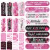 200 Pack Breast Cancer Awareness Accessories Bulk Nail Files Items, Pink Ribbon Emery Board Gifts for Breast Cancer Survivor Women Party Favors Giveaways view 1