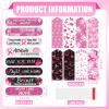 200 Pack Breast Cancer Awareness Accessories Bulk Nail Files Items, Pink Ribbon Emery Board Gifts for Breast Cancer Survivor Women Party Favors Giveaways view 2