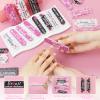 200 Pack Breast Cancer Awareness Accessories Bulk Nail Files Items, Pink Ribbon Emery Board Gifts for Breast Cancer Survivor Women Party Favors Giveaways view 3