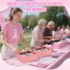 200 Pack Breast Cancer Awareness Accessories Bulk Nail Files Items, Pink Ribbon Emery Board Gifts for Breast Cancer Survivor Women Party Favors Giveaways view 4