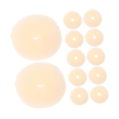 Beaupretty 12pcs Hair Bun Makers Set Soft Sponge Hair Donut Styling Tools for Women and Girls Styling Accessories for Chignon and Braid Hairstyles