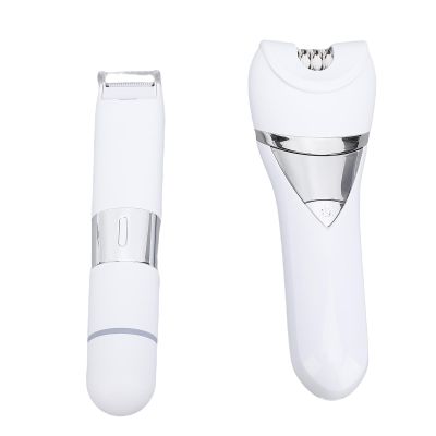 Masyrt Women Body Hair Groomer, Electric Hair Trimmer USB Rechargeable Foot Grinder Head Ergonomic Design Cutting Full Body Wash, Compact Lightweight for Travel, IPX6 Washable