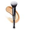 Aura Dual-Ended Makeup Brush, Professional Foundation and Powder Brush, Black Handle view 1