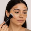 Aura Dual-Ended Makeup Brush, Professional Foundation and Powder Brush, Black Handle view 3