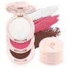 Color Nymph 3-IN-1 Face Palette, Ultra-Smoothy Creamy Blush Highlighter Bronzer Palette, Matte & Long-Lasting, Glowy Finish - Makeup Stacks for Travel | Vegan & Cruelty-Free - Sunset Kiss view 1