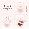 Color Nymph 3-IN-1 Face Palette, Ultra-Smoothy Creamy Blush Highlighter Bronzer Palette, Matte & Long-Lasting, Glowy Finish - Makeup Stacks for Travel | Vegan & Cruelty-Free - Sunset Kiss view 2