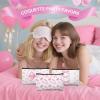 16 Pcs Bow Makeup Bags Bulk for Women Pink Coquette Aesthetic Preppy Cosmetic Bags Bow Floral Canvas Toiletry Bags Aesthetic Travel Zipper Pouches for Bridesmaids Wedding Party Favors Supplies view 3