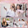 16 Pcs Bow Makeup Bags Bulk for Women Pink Coquette Aesthetic Preppy Cosmetic Bags Bow Floral Canvas Toiletry Bags Aesthetic Travel Zipper Pouches for Bridesmaids Wedding Party Favors Supplies view 4