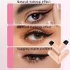 2025 New Foldable Eyeliner Stamp Kit: Waterproof & Smudge-Proof Winged Eyeliner Tool with Silicone Stencil, Beginner-Friendly Gel Pencil Set for Perfect Cat EyesBlack+brown view 3