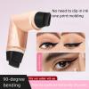2025 New Foldable Eyeliner Stamp Kit: Waterproof & Smudge-Proof Winged Eyeliner Tool with Silicone Stencil, Beginner-Friendly Gel Pencil Set for Perfect Cat EyesBlack+brown view 4