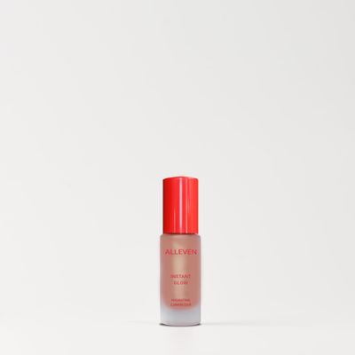 ALLEVEN Instant Glow Hydrating Highlighter  Lightweight Liquid Illuminator Buildable Pearl Glow, Moisture Complex for Radiant Skin, Blendable Shimmer for All Skin Tones (Instant Bronze)