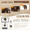 10Inch Hair Toppers for Women Real Human Hair 3603D Full Cover for Women with Thinning Hair Dark Brown# with Bangs(10#2) view 4
