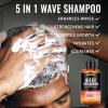 Natural Wave Pomade Strong Hold Easy Wash 360 Wave Training Hair Cream - Waves Grease for Men Water-Based Hair Cream Moisture Control - 360 Waves Wash Shampoo Enhance Waves Hair Shampoo for Black Men view 3