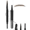 Aaiffey 2 Pcs Microblading Eyebrow Pencil for Women,Brow Pencil With Hair Like Strokes Eyebrow Tattoo Pen with Eyebrow Brush - Waterproof Smudge-Proof (Brown) view 1