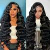 12 Inch 13X6 Body Wave Lace Front Wigs Human Hair 12A 250% Density Lace Frontal Wigs Glueless Wigs HD Lace Front Wigs Plucked with Baby Hair Natural Color view 1