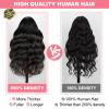 12 Inch 13X6 Body Wave Lace Front Wigs Human Hair 12A 250% Density Lace Frontal Wigs Glueless Wigs HD Lace Front Wigs Plucked with Baby Hair Natural Color view 4