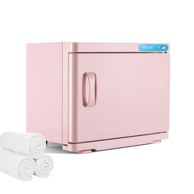 Eastmagic 23L Hot Towel Warmer Cabinet Professional Towel Heater with LED Light Extra Large Capacity Towel Warmers for Spa Massage Salon Home (Pink)