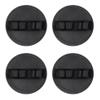 4 Pcs Exfoliating Gloves, Round Skin-Friendly Bath Towel Painless Scrubbing Mud, Black Deep Cleaning Improve Body Exfoliation view 1