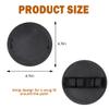 4 Pcs Exfoliating Gloves, Round Skin-Friendly Bath Towel Painless Scrubbing Mud, Black Deep Cleaning Improve Body Exfoliation view 3