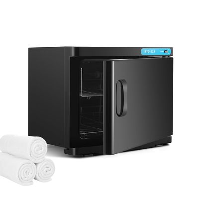 Eastmagic 23L Hot Towel Warmer Cabinet Professional Towel Heater with LED Light Extra Large Capacity Towel Warmers for Spa Massage Salon Home (Black)