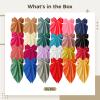 24 Pcs Oversized Satin Hair Bows, Large Bow With Non-Slip Clips For Women, 12 Pcs-A And 12 Pcs-B For Versatile Use view 3