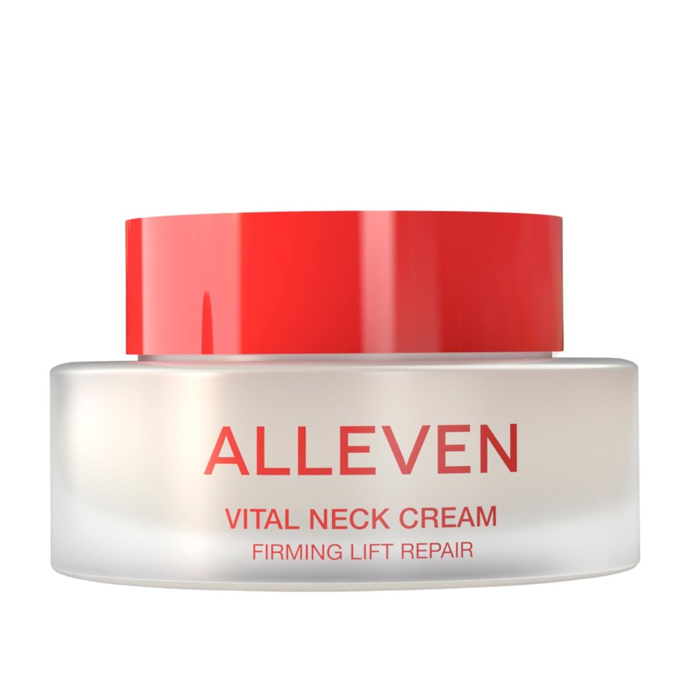 Alleven Vital Neck Cream  Firming and Lifting Neck Treatment with Peptides and Botanical Extracts for Smoother, Tighter, More Resilient Skin