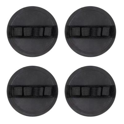 20 Pcs Exfoliating Gloves, Round Skin-Friendly Bath Towel Painless Scrubbing Mud, Black Deep Cleaning Improve Body Exfoliation