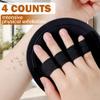 20 Pcs Exfoliating Gloves, Round Skin-Friendly Bath Towel Painless Scrubbing Mud, Black Deep Cleaning Improve Body Exfoliation view 2