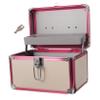 Cabilock Portable Sundries Tool Box Layered Organizer for Cosmetics Tools Capacity Hard Storage Case with Handle for Home Travel Stylish Design Light view 1