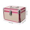 Cabilock Portable Sundries Tool Box Layered Organizer for Cosmetics Tools Capacity Hard Storage Case with Handle for Home Travel Stylish Design Light view 2