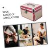 Cabilock Portable Sundries Tool Box Layered Organizer for Cosmetics Tools Capacity Hard Storage Case with Handle for Home Travel Stylish Design Light view 3
