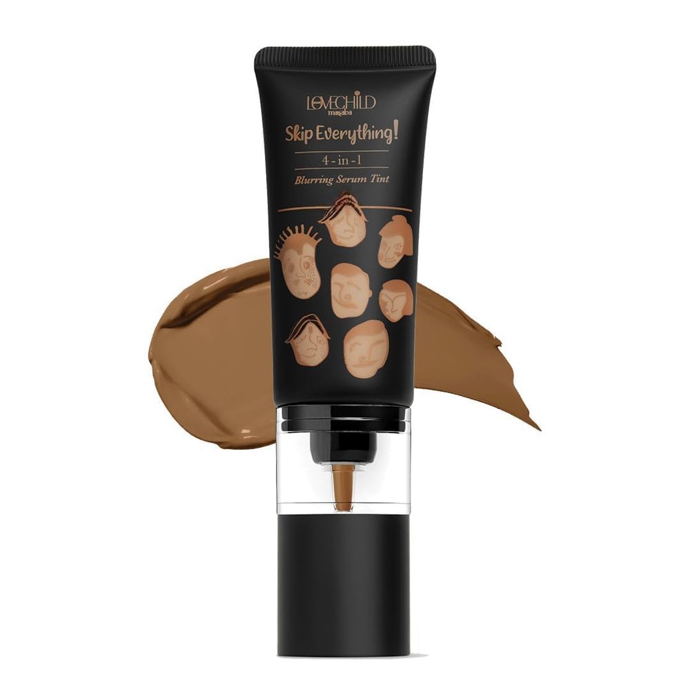 Skip Everything Blurring 4 In 1 Full Coverage Skin Tint For All Skin Type, Natural Coverage, For Daily Use, (Toffee, 30ml (Pack of 1))
