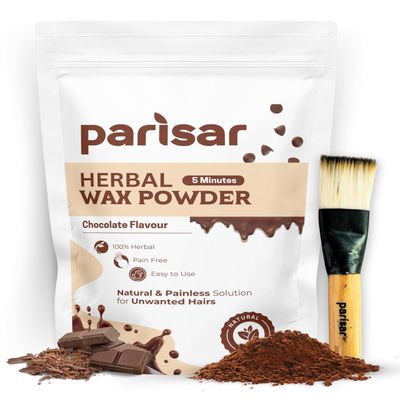 Hair Remover Wax Powder For Women, Chocolate Hair Removal Powder, Natural & Painless Waxing For All Skin Types, Gentle Formula For Hands, Legs, Underarms, Bikini, 100 Gm (Pack Of 1)
