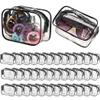36-Piece Clear Pvc Toiletry Bag Set, Waterproof Makeup And Storage Pouches, Zippered Organizers For Travel, Skincare, And Bathroom view 1