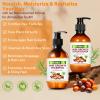 Batana Oil Shampoo & Conditioner for Hair Growth, Thicker Hair, Anti-Thinning & Volumizing & Strengthening, Cleanses & Moisturizes Scalp Batana Shampoo for Men & Women view 2