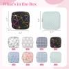 16-Piece Set Of Cute Sanitary Napkin Storage Bags, Portable Pu And Cotton Fabric Pouches For Women view 4