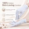 4 Pairs Cotton Gloves for Dry Hands Sleeping White Gloves Women Moisturizing Gloves Overnight, 100% Cotton Gloves Eczema, Spa Care for Dry Hands as Hand Mask view 2