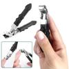 Angled Head Toenail Clippers for Seniors  Wide Jaw Nail Clippers for Thick Nails, Ergonomic Long Handle Nail Cutter with Catcher, Heavy Duty Stainless Steel Clippers for Men & Women view 4