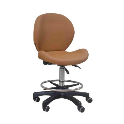 BXKCFYBSQ Saddle Stool with Wheels,PU Leather 360 Rolling Chair,Adjustable Height 81-103cm,for Beauty Clinic Home and Office Use,Bearing Weight 440lbs(Color1)