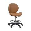 BXKCFYBSQ Saddle Stool with Wheels,PU Leather 360 Rolling Chair,Adjustable Height 81-103cm,for Beauty Clinic Home and Office Use,Bearing Weight 440lbs(Color1) view 1