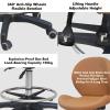BXKCFYBSQ Saddle Stool with Wheels,PU Leather 360 Rolling Chair,Adjustable Height 81-103cm,for Beauty Clinic Home and Office Use,Bearing Weight 440lbs(Color1) view 3