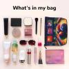 Gdshjklw Linen Makeup Bag For Women, Waterproof Travel Cosmetic Organizer Lightweight Zipper Travel Toiletry Bag Organizer Bowling Balls Makeup Brushes Storage Bag view 3
