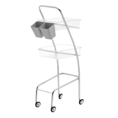 XDMINGY Mobile Hair Station for Tools Storage Salon Tray Cart with Storage Platform Service Rolling Tray Storage Tray Accessory for Salon Spa Use