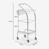 XDMINGY Mobile Hair Station for Tools Storage Salon Tray Cart with Storage Platform Service Rolling Tray Storage Tray Accessory for Salon Spa Use view 2