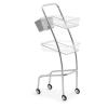 XDMINGY Mobile Hair Station for Tools Storage Salon Tray Cart with Storage Platform Service Rolling Tray Storage Tray Accessory for Salon Spa Use view 4