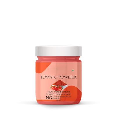Pure Tomato Powder For Brighten up Complexion, Anti Aging, Help To Reduce Acne & Age Spot, Fine Line, Face Pack 100GM (Pack of 1 Jar 100gm)