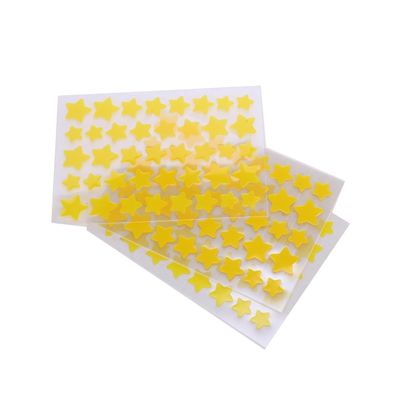 Myuiao 10 Sheets(400 Capsules) Pimple Patches for Face,Hydrocolloid Acne Patches Star Patches for Healing,Cute Star Face Stickers Patch,Pore Cleansing Strips, Pimple Stickers (Yellow)