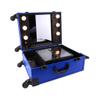HYUWANGYU Trolley Makeup Case Travel Makeup Luggage Bag Lighting Beauty Toolbox Travel Rolling Suitcase on Wheels (Color : Blue, Size : 39 * 21 * 50cm) (Blue 39 * 21 * 50cm) view 4